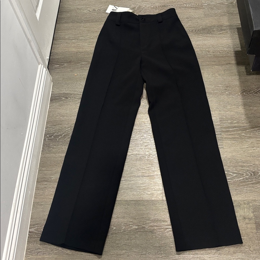Zara Black Wide-Leg Pantsuit